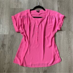 Ann Taylor Pink Button Down Top